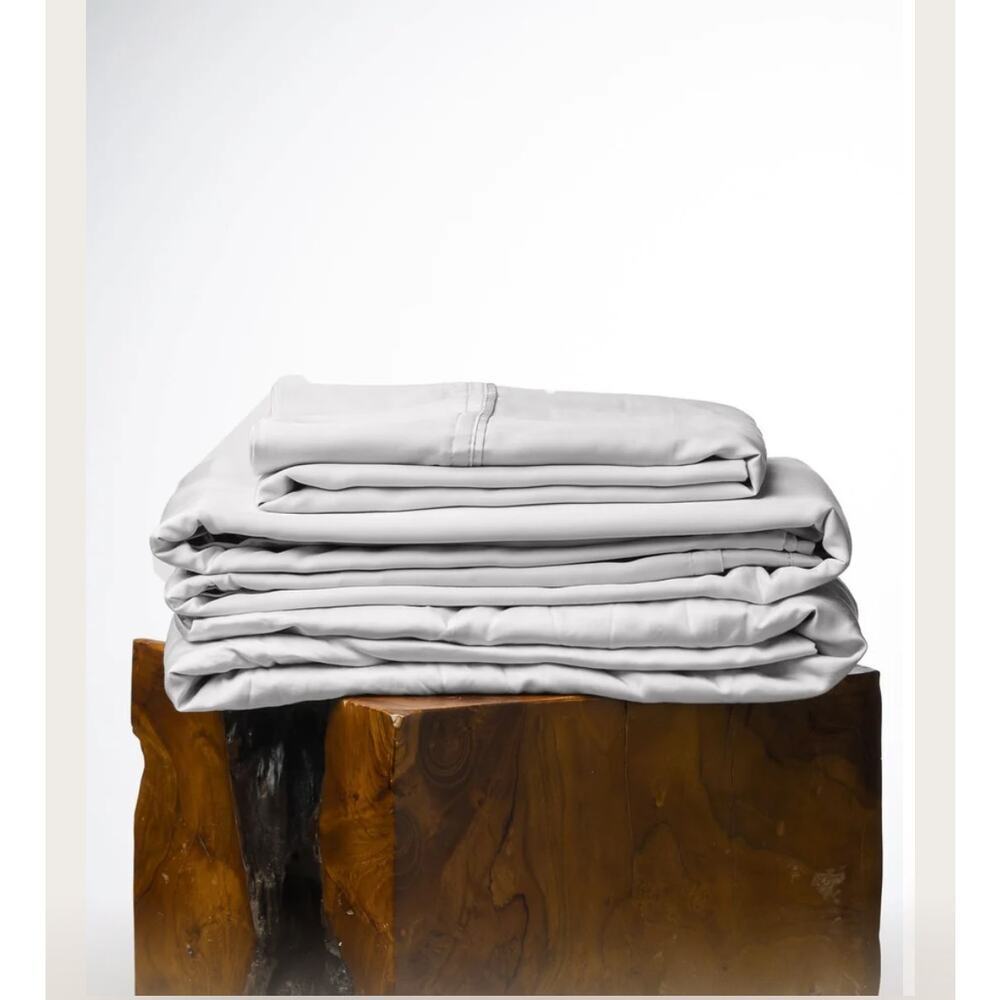 Olive Crate 100% Eucalyptus TENCEL Cooling - SPLIT KING Sheet Set 5pc Grey Mist